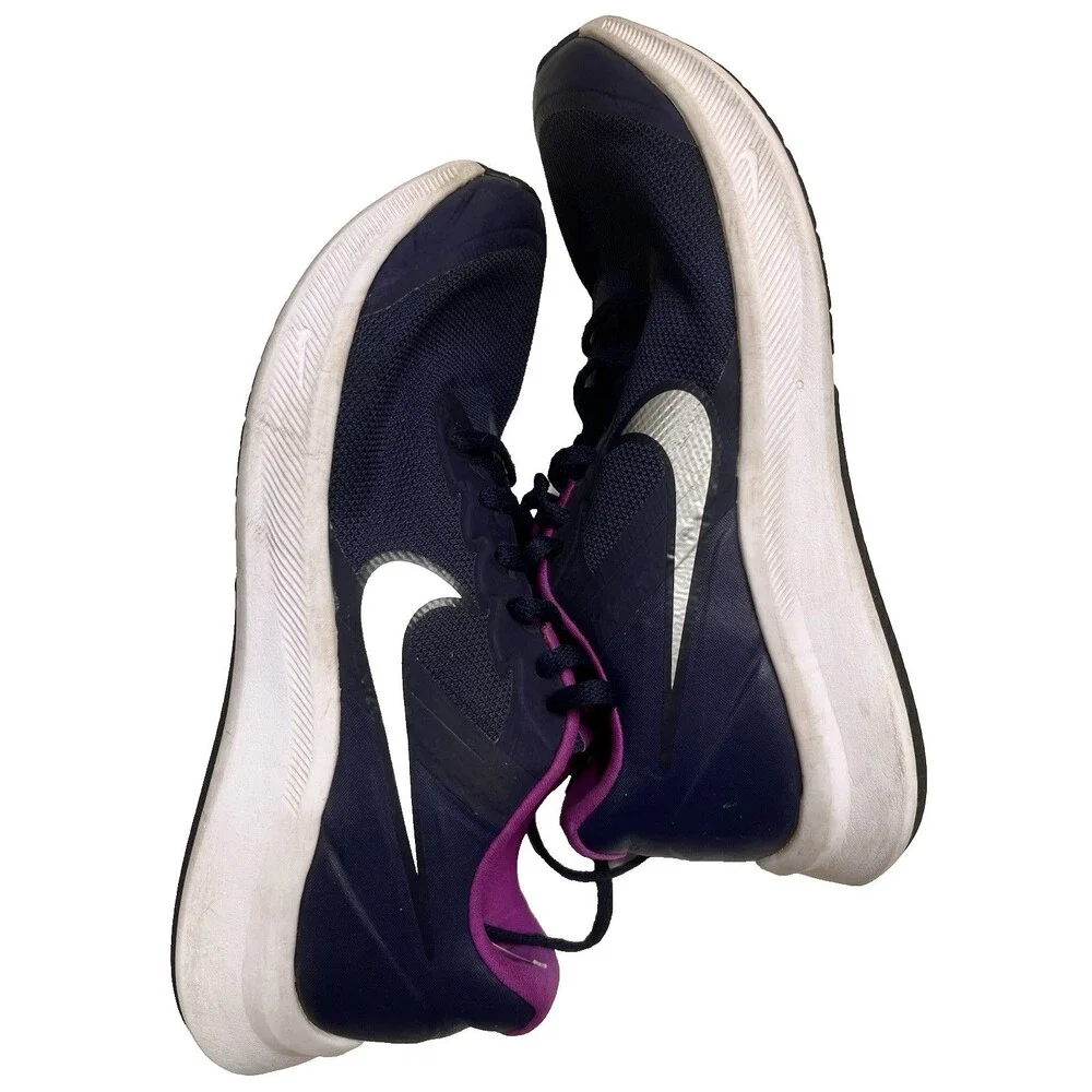 Nike Star Runner Kids DA2776-404 Navy Blue Purple Lace Up Size 6Y Athletic Shoes
